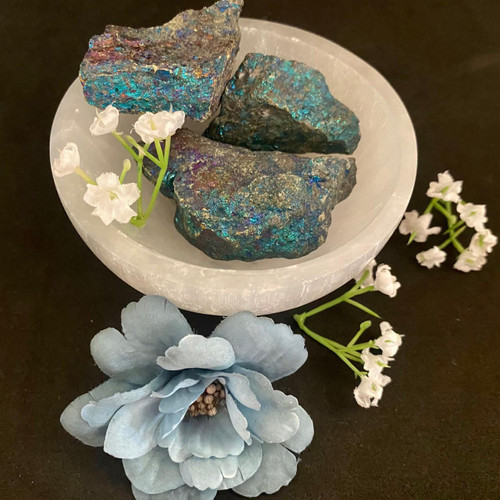 Holy Trinity Mind Body Soul 1 X Chalcopyrite ( Peacock Ore ) Chunks Crystal Stone of the Mystic  Holy Trinity Mind Body Soul 1 X Chalcopyrite ( Peacock Ore ) Chunks Crystal Stone of the Mystic