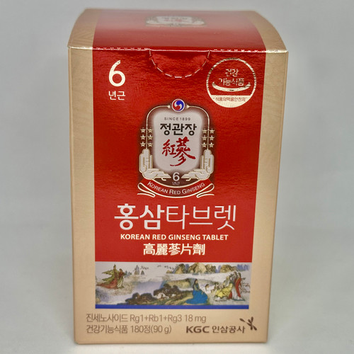 Korean Red Ginseng Tablet CheongKwanJang 90g-180 tablets