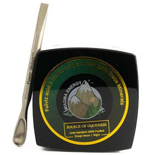 Magma Energy Shilajit Resin 50g jar – 100% purified Himalayan Shilajit with high potency from Gilgit Baltistan and Badakhshan.