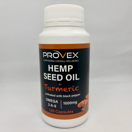 Provex Hemp Seed Oil + Tumeric activated with black pepper