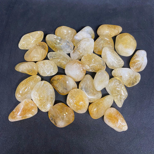 Holy Trinity Mind Body Soul Citrine Tumbled Stone 