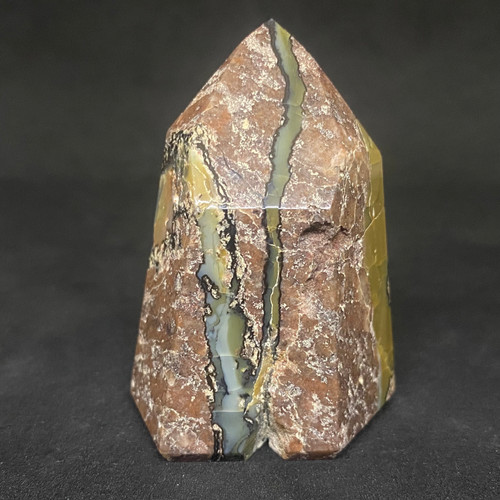 Chalcedony in Quartz Generator Crystal ( Mosaic )-1.3