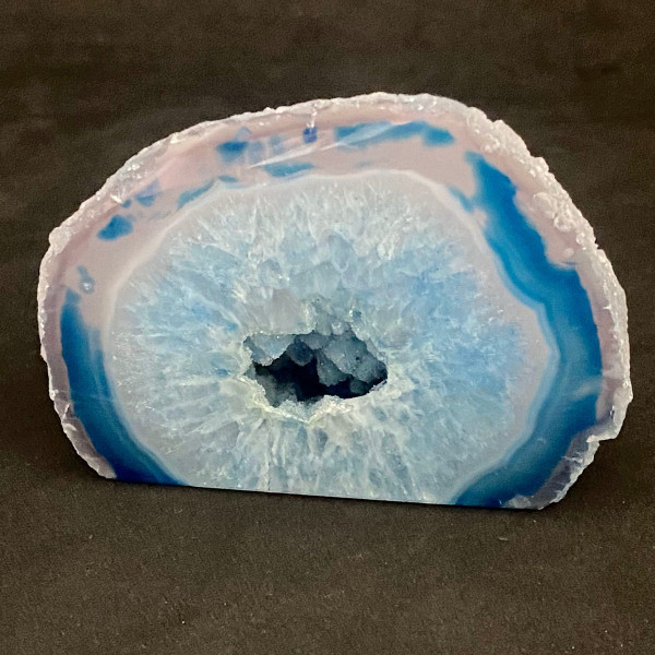 Agate Base Cut Geode Crystal -53.4