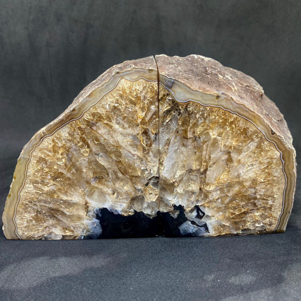 Agate Crystal Bookends #3.55