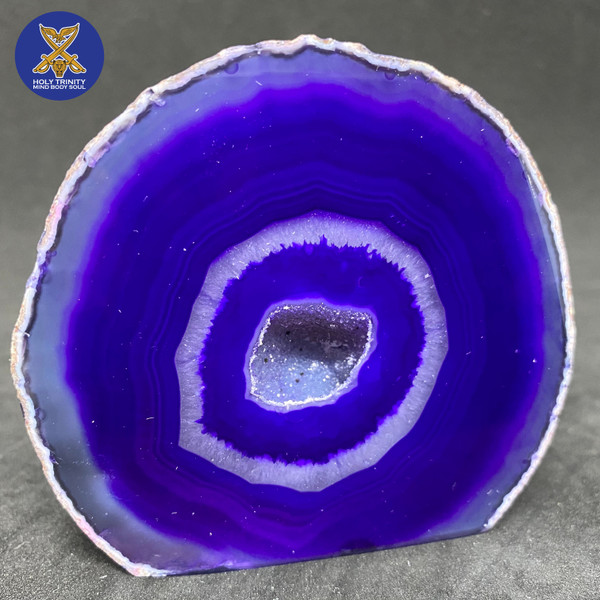 Agate Base Cut Geodes-51.34 |Purple Geode Crystal |Perfect for Home or Office Decor & Gift