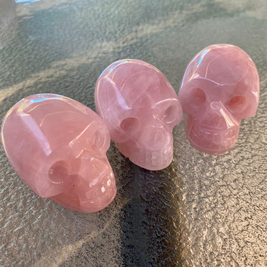 Rose Quartz Skull