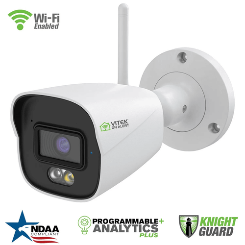 Vitek VTC-TNB5FW-2 On Alert Series 5MP H.265 Wi-Fi Enabled IP Bullet Camera