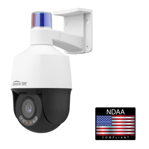 Uniview Tec IPCSDWI45X 4MP ColorHunter+ with Wise-ISP Active Deterrence Mini PTZ Camera