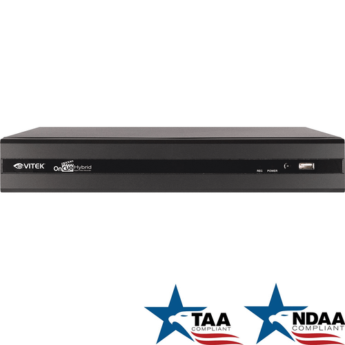 Vitek VT-16HD2A-NH-4T OnCue 1080P 16 Channel Real-Time Hybrid Digital Video Recorder
