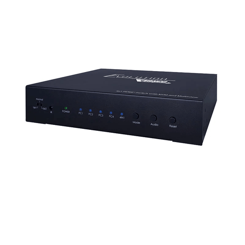 Vanco EVSW41KVM 4x1 HDMI Switch with Quad-View and KVM USB Control