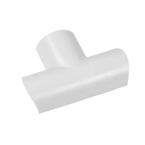 D-Line FLET5025A 2x1 Maxi Raceway Clip-Over Equal Tee, Gray