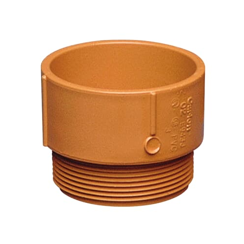 Carlon SCE943G 1.25in Resi-Gard Non-Metallic Male Terminal Adapter, Orange