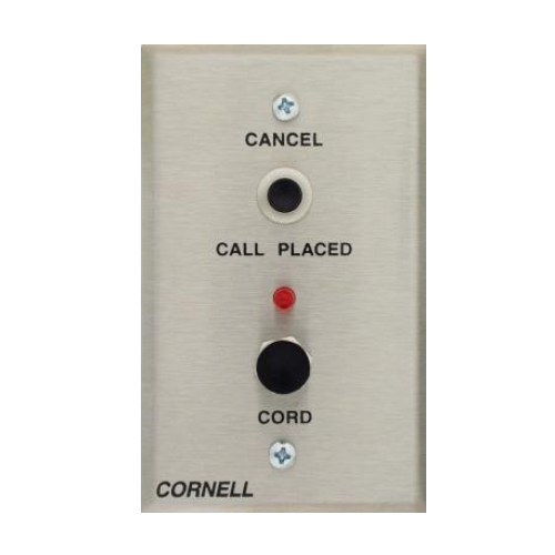 Cornell B-111 Bedside Station with Single Jack, Called Placed Light and Cancel Button
