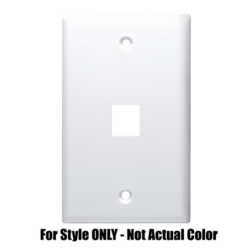 DataComm 20-3001-GY Keystone Plate 1 Port, UL, Gray