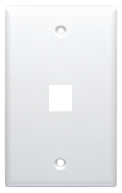 DataComm 20-3001-WH Keystone Plate 1 Port UL, White