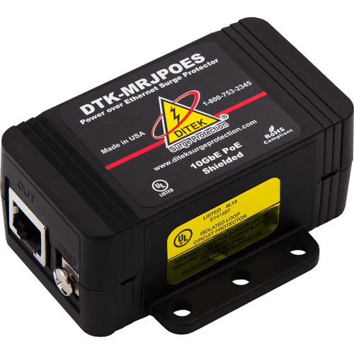 Ditek DTK-MRJPOES Power over Ethernet Surge Protector