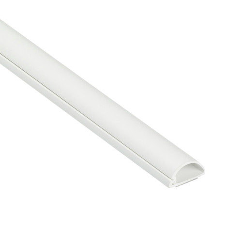 0.78x0.39in White Micro+ PVC Raceway 79" Self Adhesive