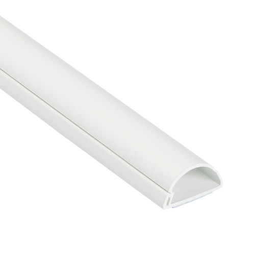 D-Line US/D23015W Mini Raceway, Self-Adhesive, Half-Round, White
