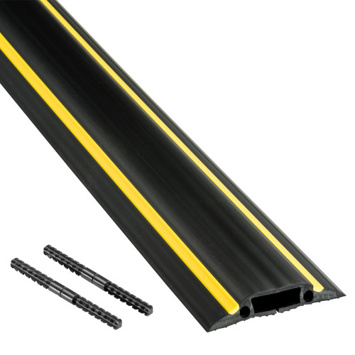 D-Line US/FC83H Medium Duty Black & Yellow Floor Cable Cover