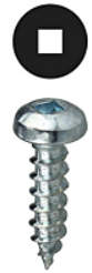 Dottie #10 x 2 Square Drive Pan Head Sheet Metal Screw, 50 Pack