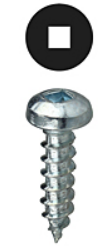 Dottie #6 x 1/2 Square Drive Pan Head Sheet Metal Screw, 100 Pack