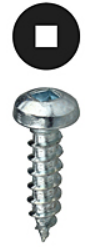 Dottie #8 x 1-1/2 Square Drive Pan Head Sheet Metal Screw, 100 Pack