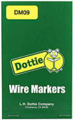 Dottie Nylon Cloth Wire Marker Book (0-9)