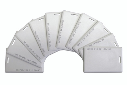 M1 Clamshell Proximity Cards 10-Pk EM Format No FC Req Wh