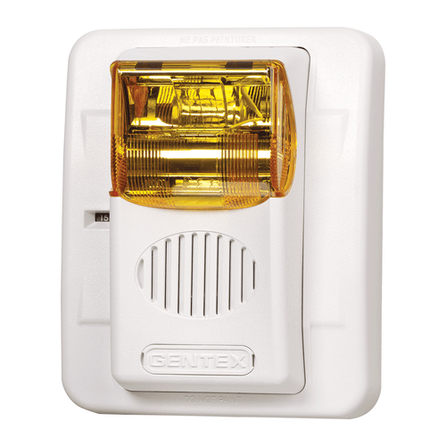 Gentex 904-1328-002 GEC3 Colored Lens Horn/Strobe, Selectable Candela Low Profile, GECA24PWW