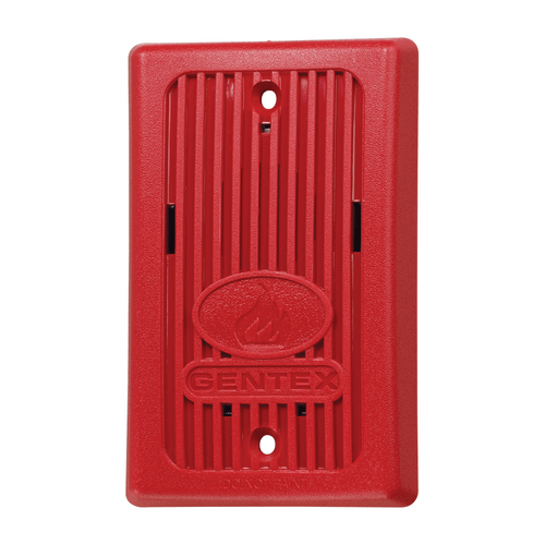 Gentex 904-1276-002 Mini Horn, GX93-R, Red Faceplate