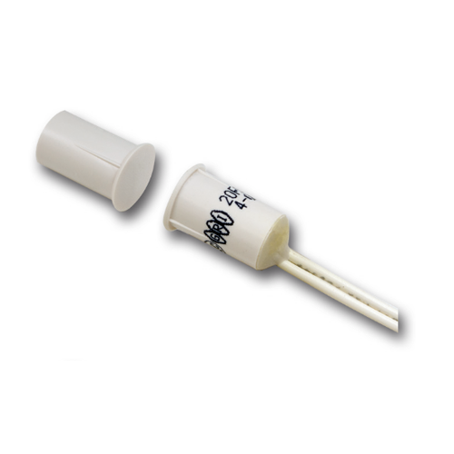 GRI 20RS-12-W 3/8 Miniature Recessed Switch Set, Standard Gap 1/2+, Press to Fit, White