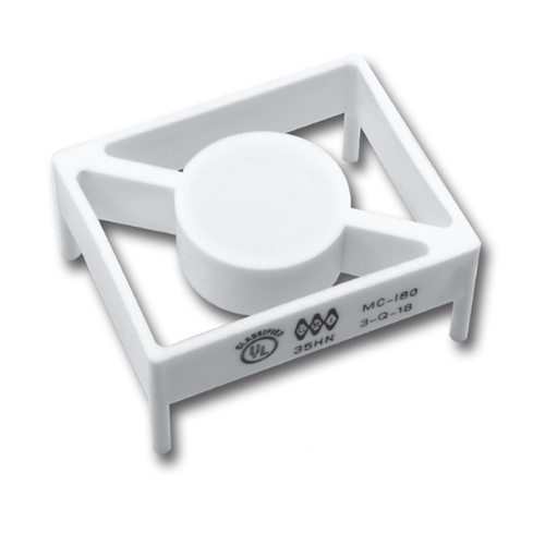 GRI MC-180-W Channel Magnet, Track Mounted, UL Listed, White