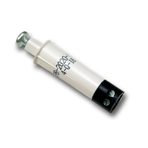 GRI PB-2020-T-W 3/8 Diameter Plunger Switch, PB Series, Closed Loop, N/O, Reed Form A, White