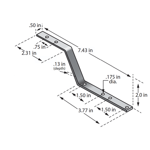 GRI S-9 Offset Z Mounting Bracket