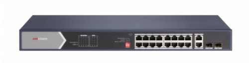 20-Port Switch 12-GB-PoE 4-GB-HiPoE 2-RJ45 2-SFP 225W