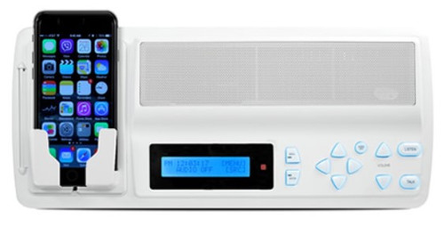 Intrasonic RETRO-M Master Station Blue LCD 2-Source, White