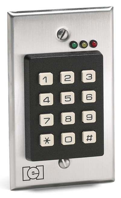 FLUSHMOUNT INDOOR KEYPAD; SINGLE GANG DE