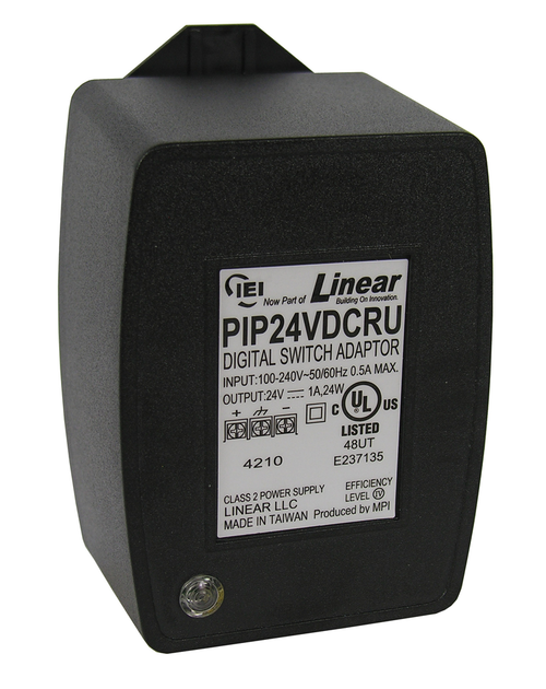 Linear PIP24VDCRU: 100/240Vac to 24VDC, 24W Plug-in-Power Supply
