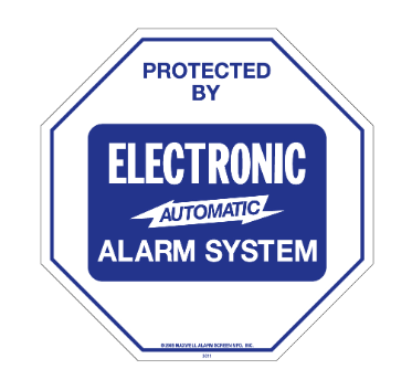 Maxwell DY-102 Outside Mount, 4x4, Decal, Blue and White, Alarm System 