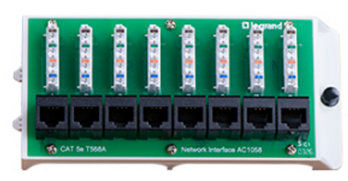 8 Port Cat5e Network Interface Module