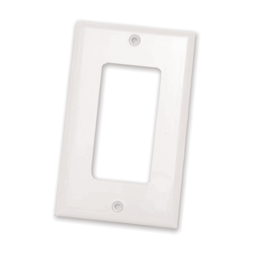 Quest Technology NFP-4018 Decor Keystone Wall Plate, Single-Gang, White