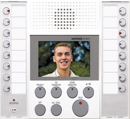 Aiphone AX-8MV-W Audio/Video Master Station, White