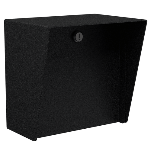 Pedestal PRO MC-CS-08-E 8in Square Steel Housing, Pedestal or Wall Mount, Black