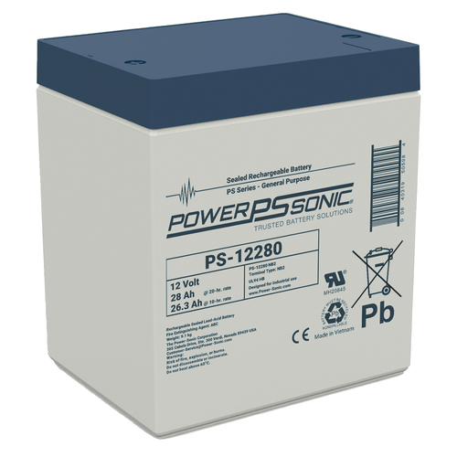 Power Sonic PS-12280 NB2 12V 28Ah, Sealed Lead Acid Battery