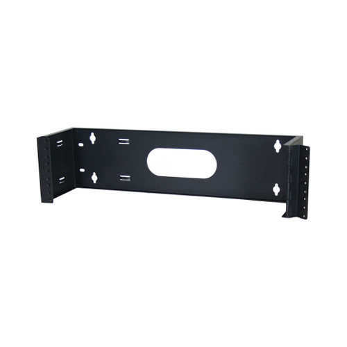 Quest Manufacturing WB19-0306H Hinged 19 Inch Wall Mount Bracket, 3U, 6" Depth