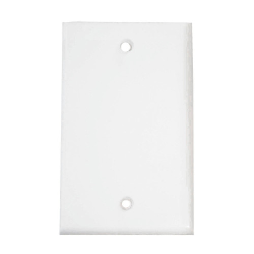 1-Gang Blank Std Wallplate UL Wh