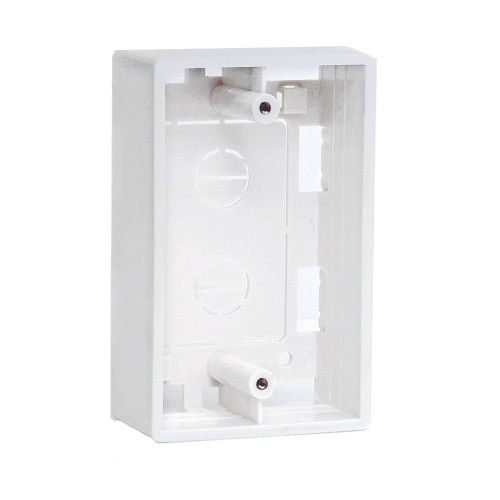 Quest Technology NFP-3000 Wall Plate Surface Mount Box, Single-Gang, 1.5 Inch Deep, White