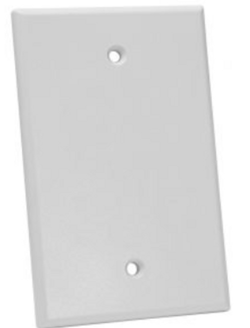 Quest Technology NFP-5008 Oversized Keystone Wall Plate, Single-Gang, Blank, White