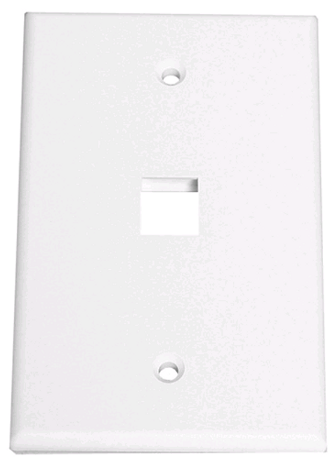 1-Gang 1-Port Mid Wallplate UL Wh