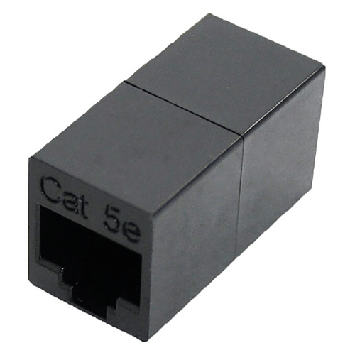 Quest Technology NKJ-5001 CAT5E Inline Coupler, RJ45, 8P8C, Standard Black